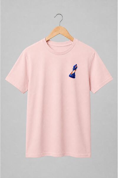 Generic Brand Tricou unisex cu Cal de șah stilizat pentru jocuri de strategie