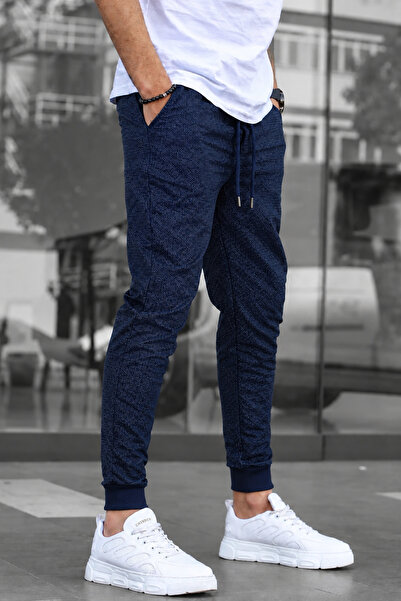 SURMARİ Unisex Rain Pattern Regular Fit Ribbed Leg Black, Gray, Navy Blue, Co...