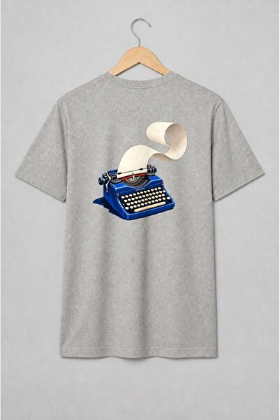 Generic Brand Tricou unisex cu Mașină de scris vintage