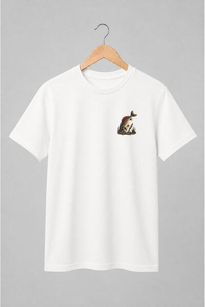 Generic Brand Tricou unisex cu Crap de apă dulce pentru pescari
