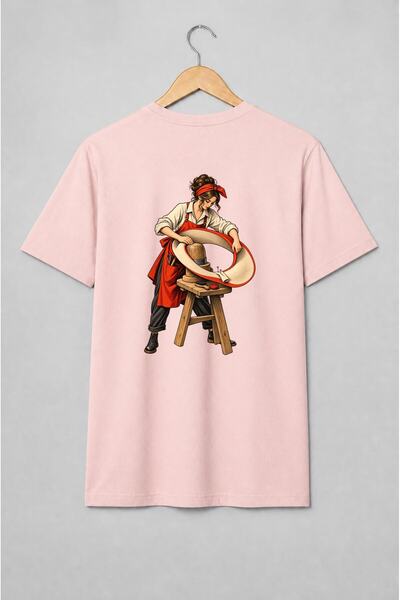 Generic Brand Tricou unisex cu Croitoreasă la atelier vintage