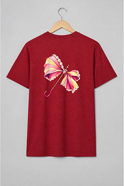Generic Brand Tricou unisex cu Umbrelă vintage