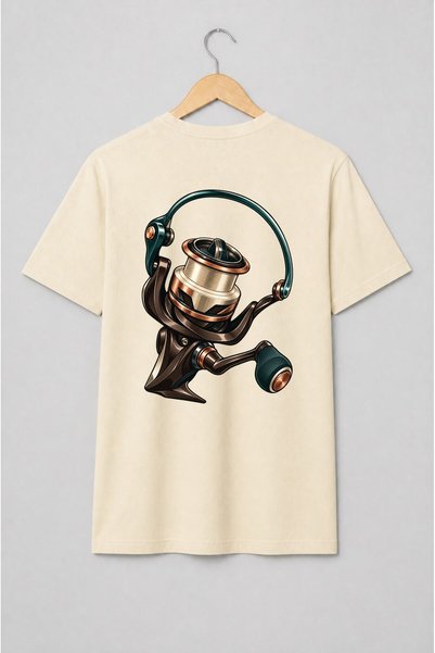 Generic Brand Tricou unisex cu Mulinetă spinning în stil realist