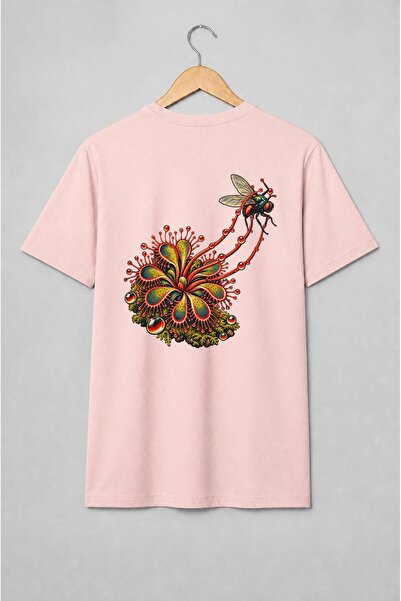 Generic Brand Tricou unisex cu Plantă carnivoră cu muscă pentru pasionați de ...