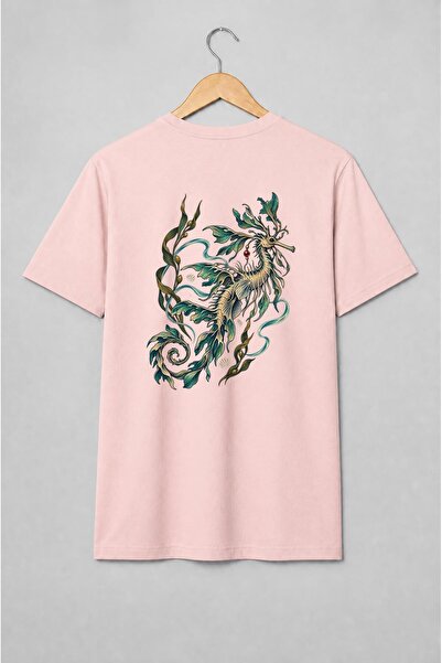 Generic Brand Tricou unisex cu Dragon de mare frunzos cu alge marine