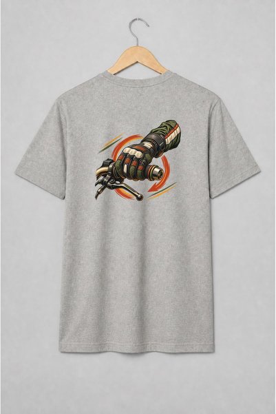 Generic Brand Tricou unisex cu Mănușă moto pe ghidon stil vintage