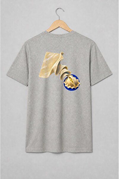 Generic Brand Tricou unisex cu Paste umplute și foi de aluat stil gastronomic