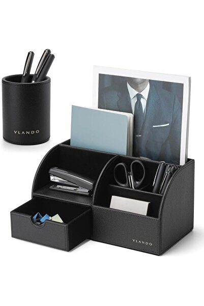 GENERAL Vlando Desk Organizer with Drawer, Back to School Supplies - 5 Compar...