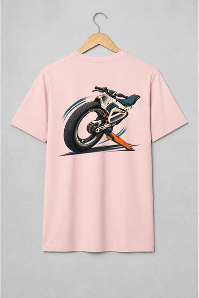 Generic Brand Tricou unisex cu Motocicletă futuristă