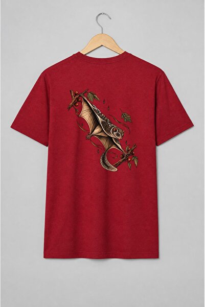 Generic Brand Tricou unisex cu Liliac în zbor vintage