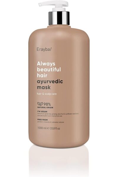 Erayba Always Beautiful Ayurvedic Hair Mask for Hair and Scalp Care, 1000ml