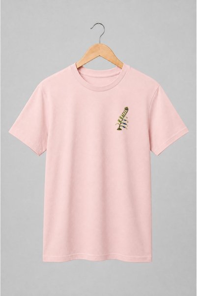 Generic Brand Tricou unisex cu Ferigă botanică vintage cu sori albaștri
