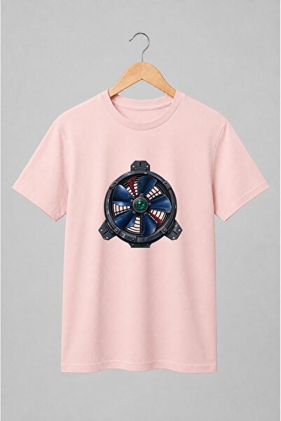Generic Brand Tricou unisex cu Ventilator industrial cyberpunk