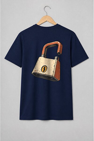 Generic Brand Tricou unisex cu Conector electric industrial cu fulger streetwear