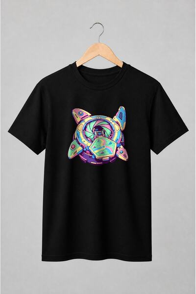 Generic Brand Tricou unisex cu Joc de masă în stil arcade cu tablă hexagonală
