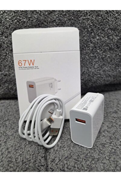OEM Încărcător Rapid 67W, Set Adaptor Priză și Cablu USB Type-C, Alb