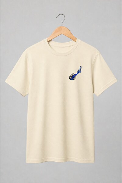 Generic Brand Tricou unisex cu Sculptură abstractă cu aspect de sticlă