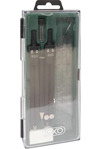 Roco Geometry Compass 9-Pieces Set, Green