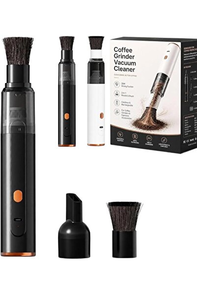 GENERAL Coffee Grinder Vacuum Cleaner, Rechargeable Vacuum with Soft Brush (B...