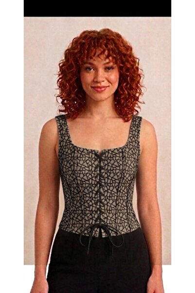 Mefa basic Kadın bohem retro suni deri Vintage Yelek