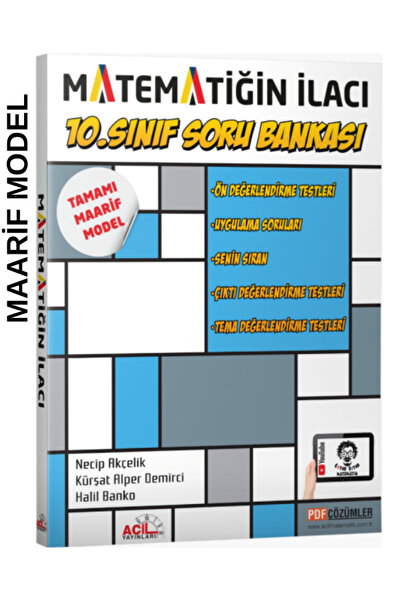 Acil Yayınları Acil 10. Sınıf Matematiğin İlacı Soru Bankası (Maarif Model)