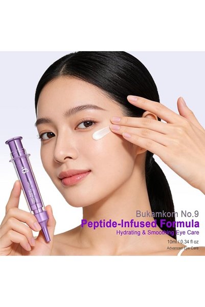 Bukamkom No.9 NAD+ Retinol & Vitamin C Eye Cream - Anti-Aging Care for Fine Lines, Dark Circles & Puffiness,