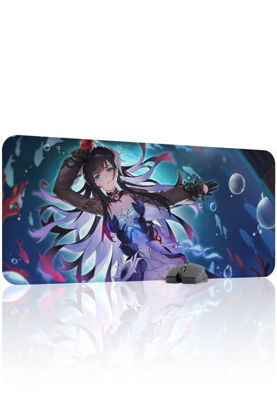 mousepad bastir Hysilens Honkai: Star Rail Anime V5 - 90x40 Gaming Mouse Pad ...