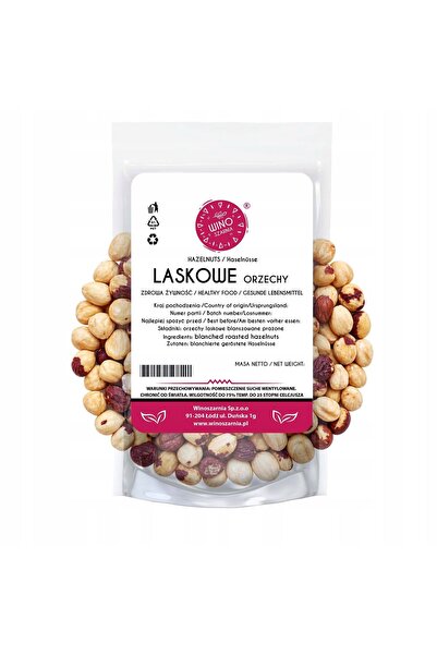 winoszarnia Alune de pădure blanchite, prăjite, întregi, vegane, Keto, 1 kg