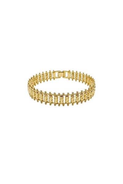 Charmist Eclat Collection Twist Link Çelik Üzeri Altın Kaplama Bileklik