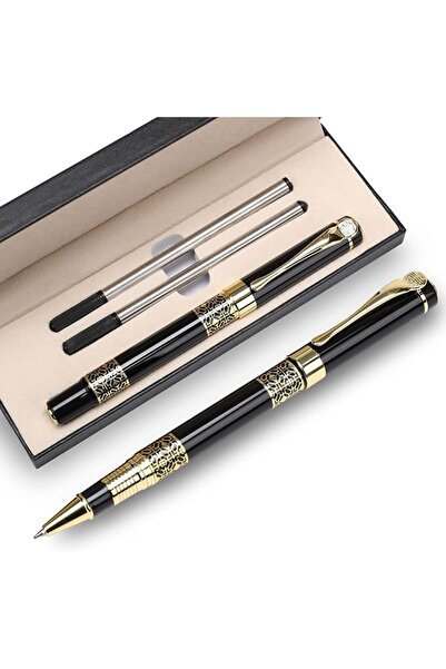 X SPRING Ballpoint Pen, Black Ink Refillable Business Pens, Luxury Executive ...