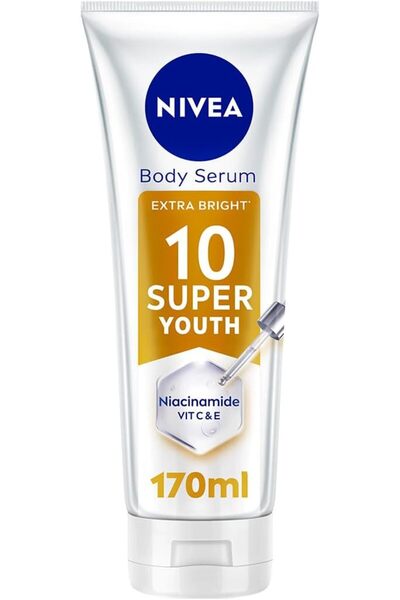 Nivea Body سيروم الجسم نيفيا سوبر 10 للشباب، لبشرة مشدودة وممتلئة في 7 أيام، ...