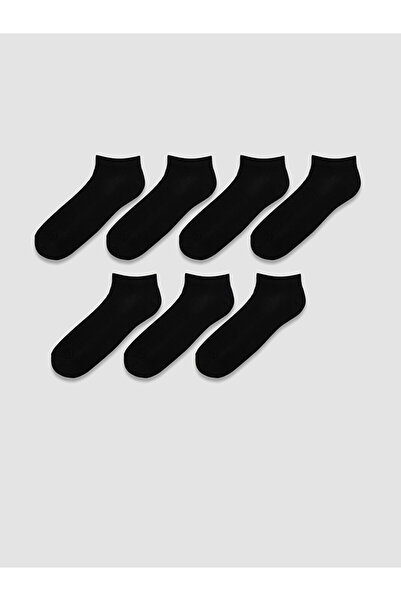 LC Waikiki Rmz Gi̇yi̇m Farkiyla Men's Booties Socks 7-Pack