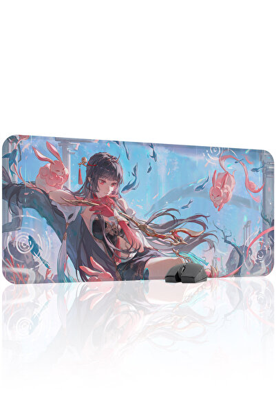 mousepad bastir Lingsha Honkai: Star Rail Anime V3 - 90x40 Gaming Mouse Pad Α...