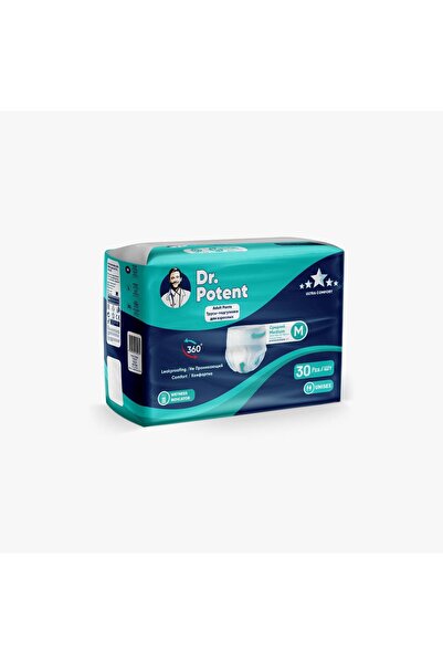 DR POTENT Dr.Potent Mărime Medie (M) Scutece-chiloțel absorbante pentru adulț...
