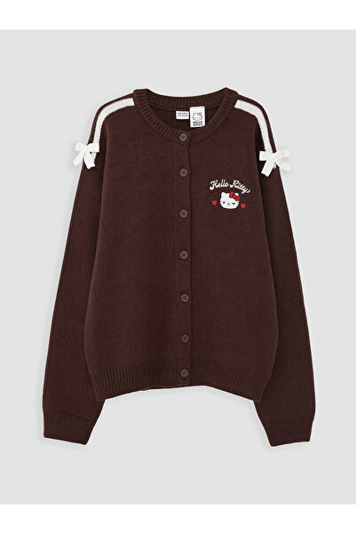 LC Waikiki Rmz Gi̇yi̇m Farkiyla Cute Hero Figure Girl's Knitwear Cardigan