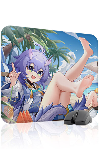 mousepad bastir Bailu Honkai: Star Rail Anime V2 - 48x40 Gaming Mouse Pad Αντ...