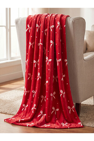 LC Waikiki I Bowknot Embroidered Wellsoft Tv Blanket from Freezen Store