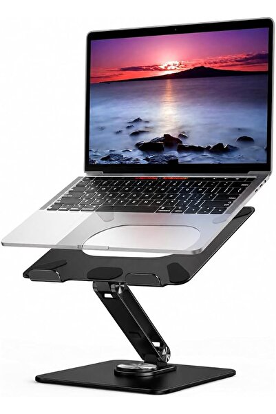 GENERAL Laptop Stand Adjustable 360° Rotating Base Ergonomic Notebook Riser F...