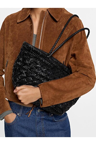 PARFOIS Kadın Dokuma Deri Shopper Çanta M