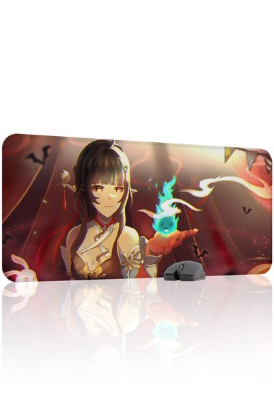 mousepad bastir Lingsha Honkai: Star Rail Anime V4 - Mouse Pad de gaming 90x4...