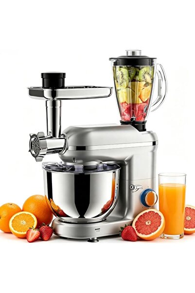 GENERAL 5-In-1 Stand Mixer with 5.5L Bowl, 6-Speed Tilt-Head Electric Kitchen...