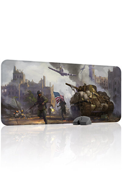 mousepad bastir Hearts of Iron 90x40 Gaming Mouse Pad για παίκτες, Αντιολισθη...