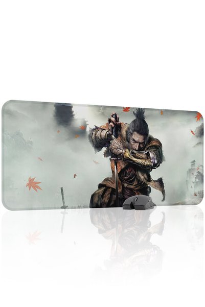 mousepad bastir Sekiro 90X40 Gaming Mouse Pad Non-Slip Rubber Base Mouse Mat V1
