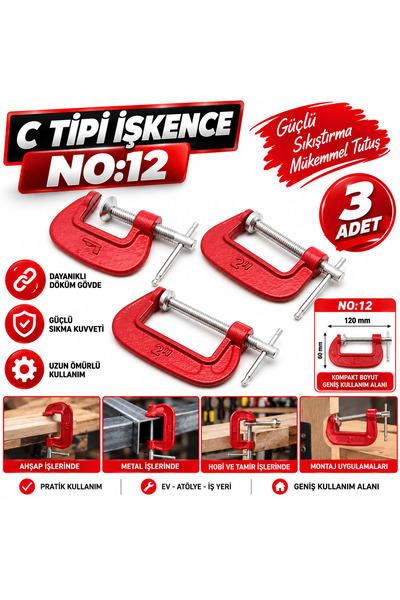 elaletionline MARANGOZ İŞKENCE SETİ 3 PARÇA