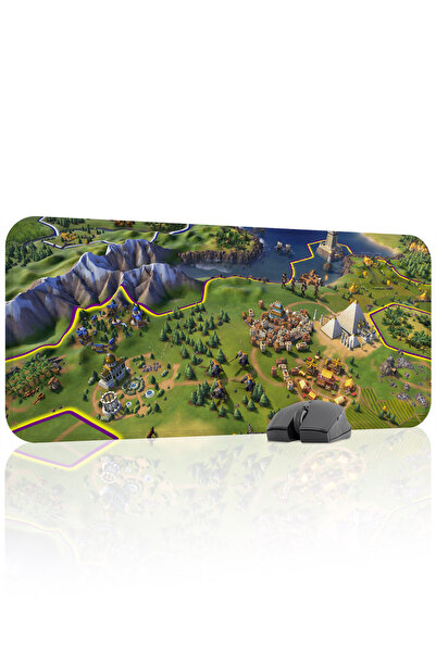 mousepad bastir Civilization 70x30 Gaming Mouse Pad για παίκτες, Αντιολισθητι...