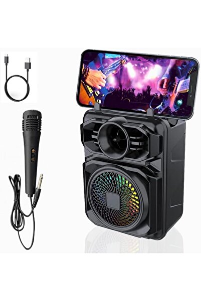 Generic Portable Bluetooth Speaker with Wired Microphone, RGB Magic LED Light...