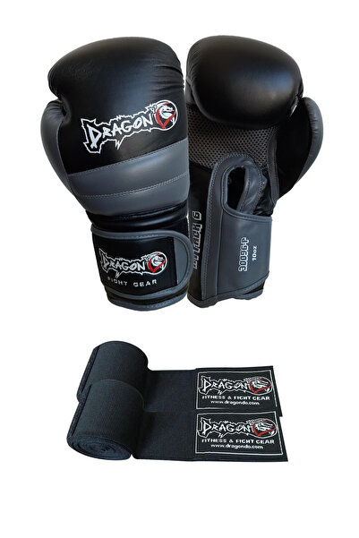 Dragondo Attack Boks Eldiveni ve Boks Bandaj 2 li Set Kick Boks Muay Thai Boks Eldiveni