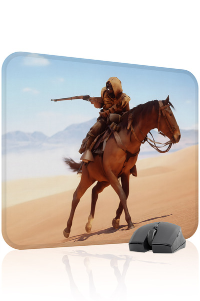mousepad bastir Battlefield 48X40 Player Gaming Mouse Pad Non-Slip Rubber Bas...