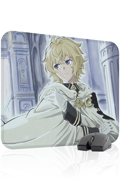 mousepad bastir Owari no Seraph Anime 48x40 Gaming Mouse Pad για παίκτες, Αντ...
