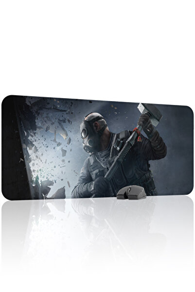 mousepad bastir Rainbow Six Siege 90X40 Gamer Gaming Mouse Pad Non-Slip Rubbe...